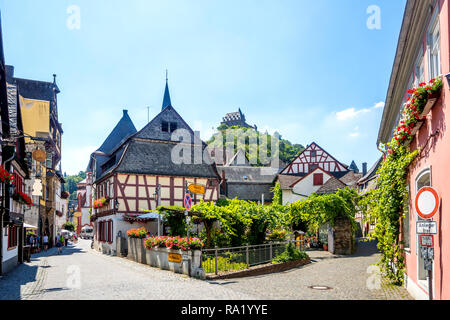 Bacharch, historische Stadt, Rheintal, Deutschland Stockfoto