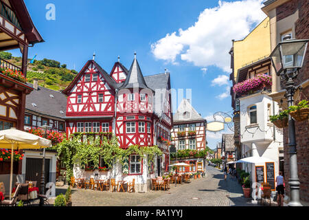 Bacharch, historische Stadt, Rheintal, Deutschland Stockfoto