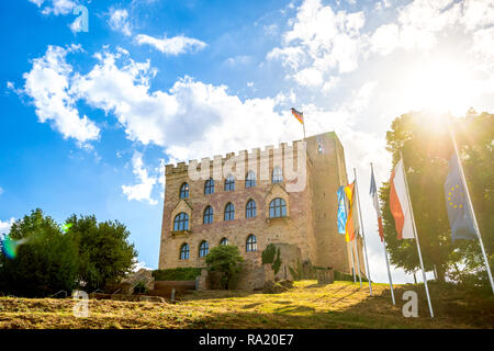 Das Hambacher Schloss, Deutsche Weinstraße, Deutschland Stockfoto