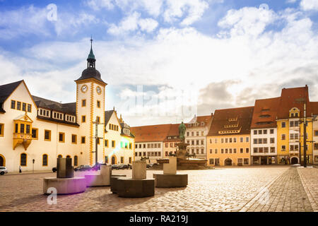 Freiberg, Markt, Deutschland Stockfoto