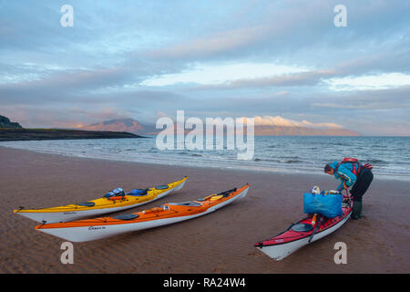 Kajak um die Insel Bute, Firth of Clyde, Argyll and Bute, Schottland Stockfoto