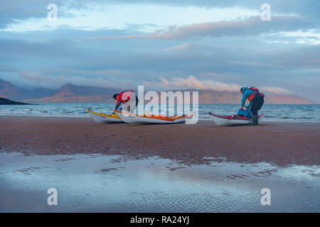 Kajak um die Insel Bute, Firth of Clyde, Argyll and Bute, Schottland Stockfoto