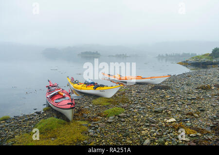 Kajak um die Insel Bute, Firth of Clyde, Argyll and Bute, Schottland Stockfoto