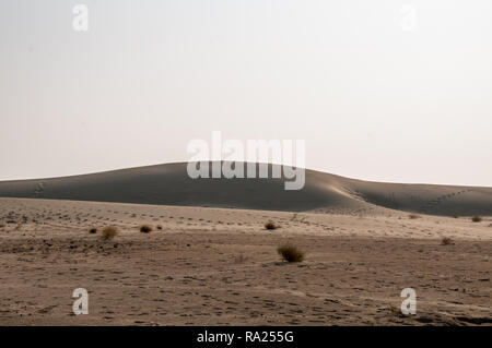 Die Schatten auf den Sanddünen in der Wüste Thar Stockfoto