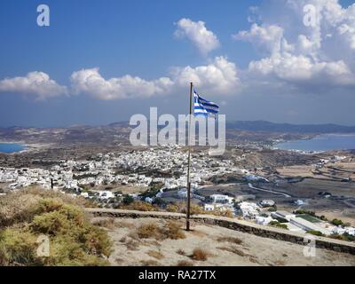 Luftaufnahme der Insel Milos, Griechenland Stockfoto