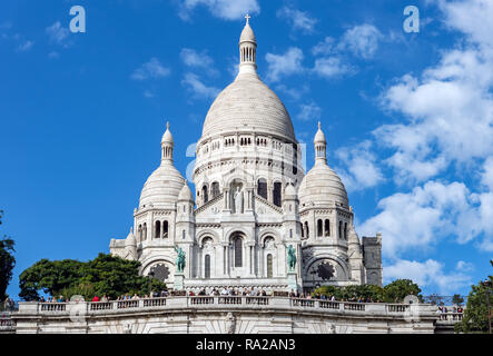 Sacre Coeur Basilika am Montmartre - Paris, Frankreich Stockfoto