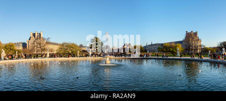 Herbst im Jardin des Tuileries - Paris, Frankreich Stockfoto