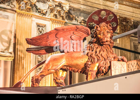 Venedig, Italien, 29. Mai 2016: Statuen und Denkmäler in Venedig dekorative Skulpturen Stockfoto