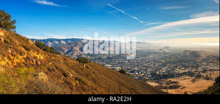 San Luis Obispo gesehen vom Cerro Peak Stockfoto