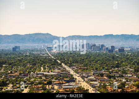 Skyline von Phoenix Arizona Stockfoto