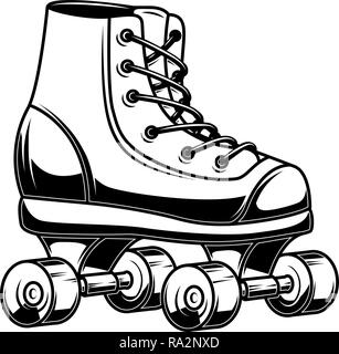 Abbildung: rollschuhe. Design Element für Logo, Label, Emblem, Zeichen, Poster. Vector Illustration Stock Vektor