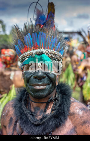 Teilnehmer in der goroka Festival. Stockfoto