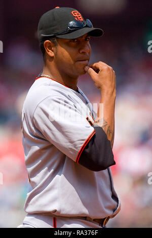 Philadelphia, Pennsylvania, USA. 04. Mai 2008. San Francisco Giants' dritter Basisspieler JOSE CASTILLO #12 während des Spiels zwischen den San Francisco Giants und die Philadelphia Phillies am Citizens Bank Park in Philadelphia. Die Phillies schlagen die Riesen 6-5. Credit: Csm/Alamy leben Nachrichten Stockfoto