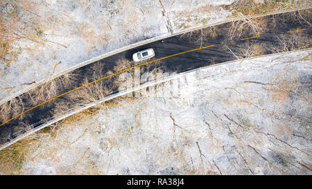 Nanjing, Nanjing, China. 1 Jan, 2019. Nanjing, China - schweren Schnee hits Nanjing in der Provinz Jiangsu. Credit: SIPA Asien/ZUMA Draht/Alamy leben Nachrichten Stockfoto