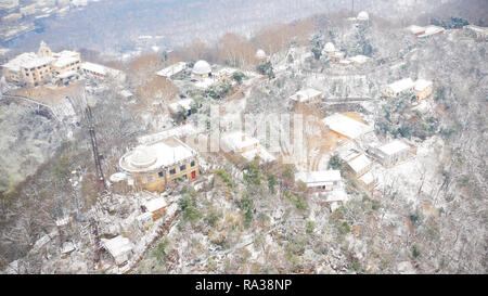 Nanjing, Nanjing, China. 1 Jan, 2019. Nanjing, China - schweren Schnee hits Nanjing in der Provinz Jiangsu. Credit: SIPA Asien/ZUMA Draht/Alamy leben Nachrichten Stockfoto