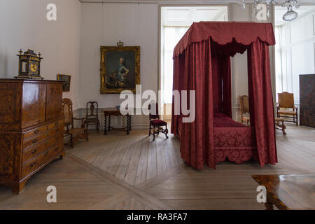 Kronborg, Helsingør, Dänemark - 30 August 2014: Rutscht Kammer in Kronborg Schloss. Schloss Kronborg, wichtigsten Renaissance palast im Norden Euro Stockfoto