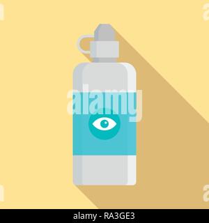 Auge sauber Lotion Symbol. Flache Darstellung von Auge sauber Lotion vektor Symbol für Web Design Stock Vektor