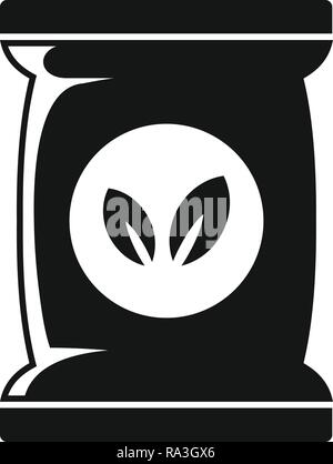 Samen Pflanze pack Symbol. Einfache Abbildung von Saatgut Anlage pack Vektor Symbol für Web Design auf weißem Hintergrund Stock Vektor