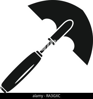 Hand dig-Symbol. Einfache Abbildung der Hand graben Vektor Symbol für Web Design auf weißem Hintergrund Stock Vektor