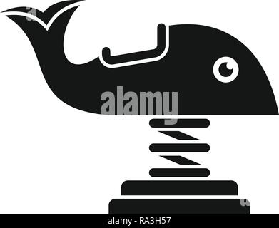 Wal Fahrgeschäft Symbol. Einfache Abbildung von Whale Fahrgeschäft vektor Symbol für Web Design auf weißem Hintergrund Stock Vektor