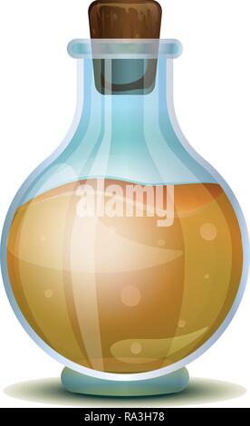 Essig Flasche Symbol. Cartoon von Essig Flasche vektor Symbol für Web Design auf weißem Hintergrund Stock Vektor