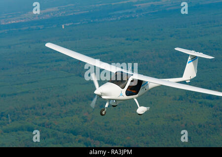 Frankreich, Bas-Rhin (67), Haguenau, neues Licht Flugzeug mit Elektromotor Pipistrel Alpha-Electro Stockfoto