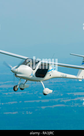 Frankreich, Bas-Rhin (67), Haguenau, neues Licht Flugzeug mit Elektromotor Pipistrel Alpha-Electro Stockfoto