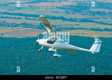 Frankreich, Bas-Rhin (67), Haguenau, neues Licht Flugzeug mit Elektromotor Pipistrel Alpha-Electro Stockfoto