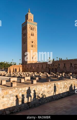 Koutoubia Moschee, Marrakesch, Marokko Stockfoto