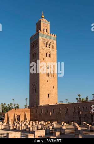 Koutoubia Moschee, Marrakesch, Marokko Stockfoto