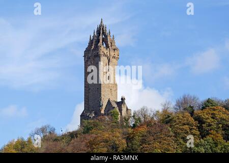 Wallace Monument, Stirling, Schottland, Großbritannien Stockfoto