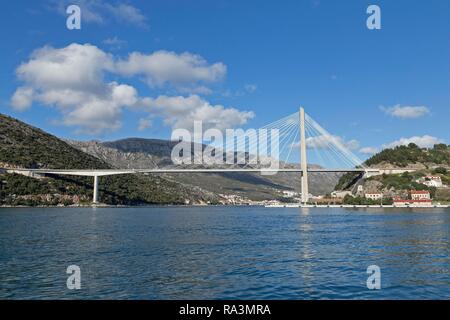 Franjo-Tu đman-Brücke, Dubrovnik, Kroatien Stockfoto