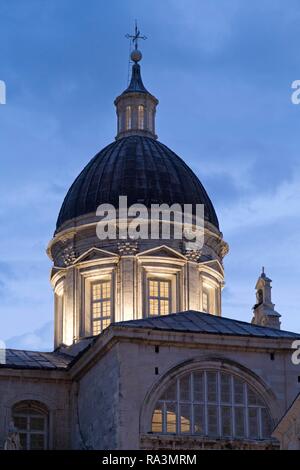 Kuppel der Kathedrale, Altstadt, Dubrovnik, Kroatien Stockfoto