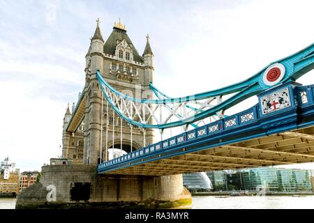 Tower Bridge, London, Vereinigtes Königreich Stockfoto