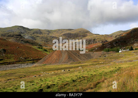 Die Kupferminen Tal über Coniston Stadt, Nationalpark Lake District, Cumbria, England, Großbritannien Stockfoto