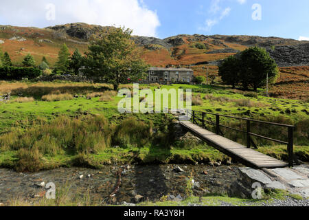 Die Kupferminen Tal über Coniston Stadt, Nationalpark Lake District, Cumbria, England, Großbritannien Stockfoto