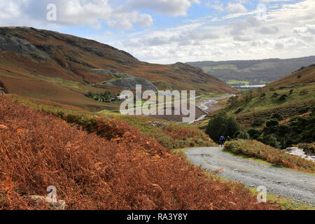 Die Kupferminen Tal über Coniston Stadt, Nationalpark Lake District, Cumbria, England, Großbritannien Stockfoto