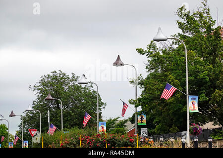 Hershey Kisses street lamp Beiträge Pennsylvania Stockfoto