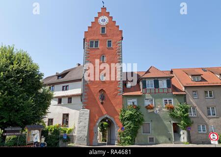 Obertor, Oberstadt, Meersburg, Bodensee, Baden-Württemberg, Deutschland Stockfoto