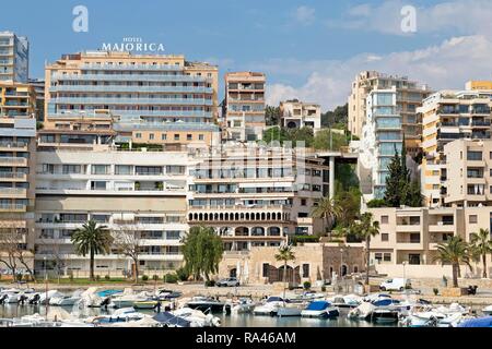 Appartementhäuser im Marina, Palma de Mallorca, Mallorca, Spanien Stockfoto