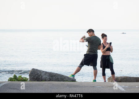 Strand in York, Maine Stockfoto