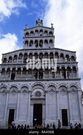 Kirche von San Michele in Foro, Lucca, Italien Stockfoto