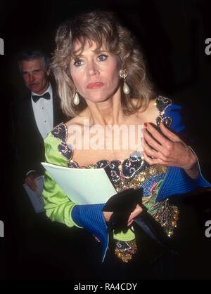 Ted Turner und Jane Fonda 1991 Foto von John Barrett/PHOTOlink/MediaPunch Stockfoto