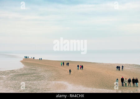 Tankerton Strand bei Ebbe Whitstable Kent UK Stockfoto