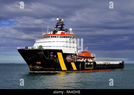 Offshore Supply Schiff. Stockfoto