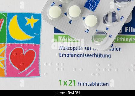 Die Pille, empfängnisverhütende Medikamente, Tabletten, Deutschland Stockfoto