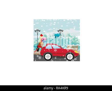 Christmas shopping Stock Vektor