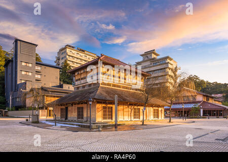 Kaga Onsen, Japan bei der Yamashiro Onsen Hot Springs Resort Distrikt. Stockfoto