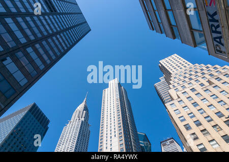 Wolkenkratzer in New York City Stockfoto