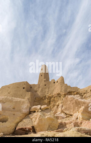 Moschee in der Altstadt von Aghurmi Oase Siwa in Ägypten Stockfoto